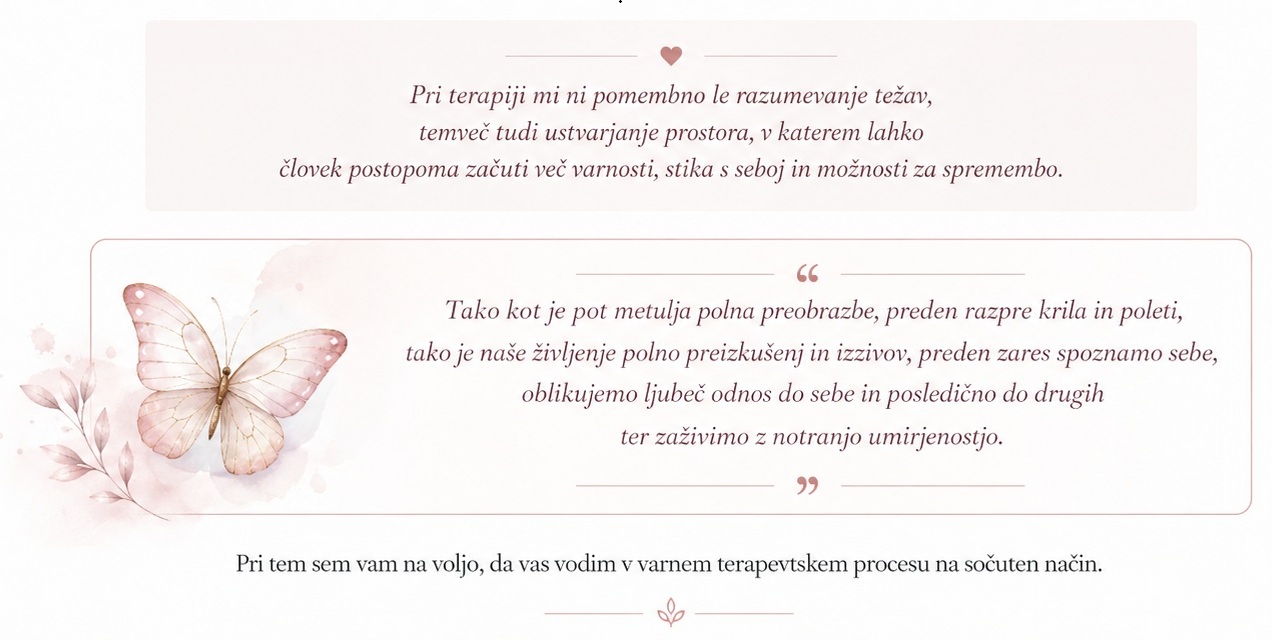 Metulj – simbol preobrazbe